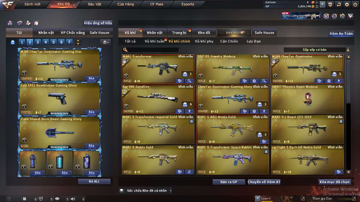 shop acc cf uy tin gia re